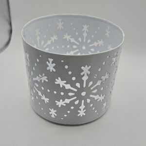❄️ Merry Moments Snowflake Candle Sleeve Holder | Winter Decor | 3.5” ❄️